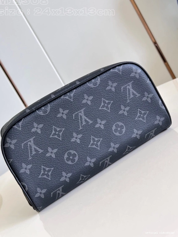 Official oldcobbler TOILETRY LOUIS BAG-24*13*13CM VUITTON 0723